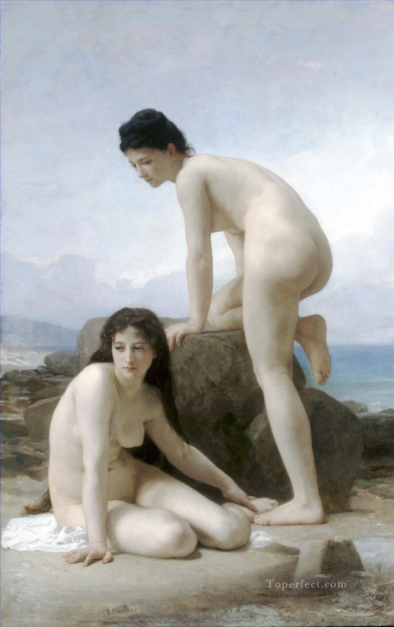 Las dos baigneuses William Adolphe Bouguereau Pintura al óleo